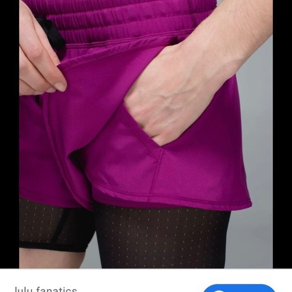 Lululemon Hot To Street Short Regal Plum sz 0 - 2 - Picture 4 of 11